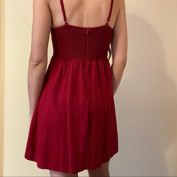 Red Mini Dress - Picture 3 of 5